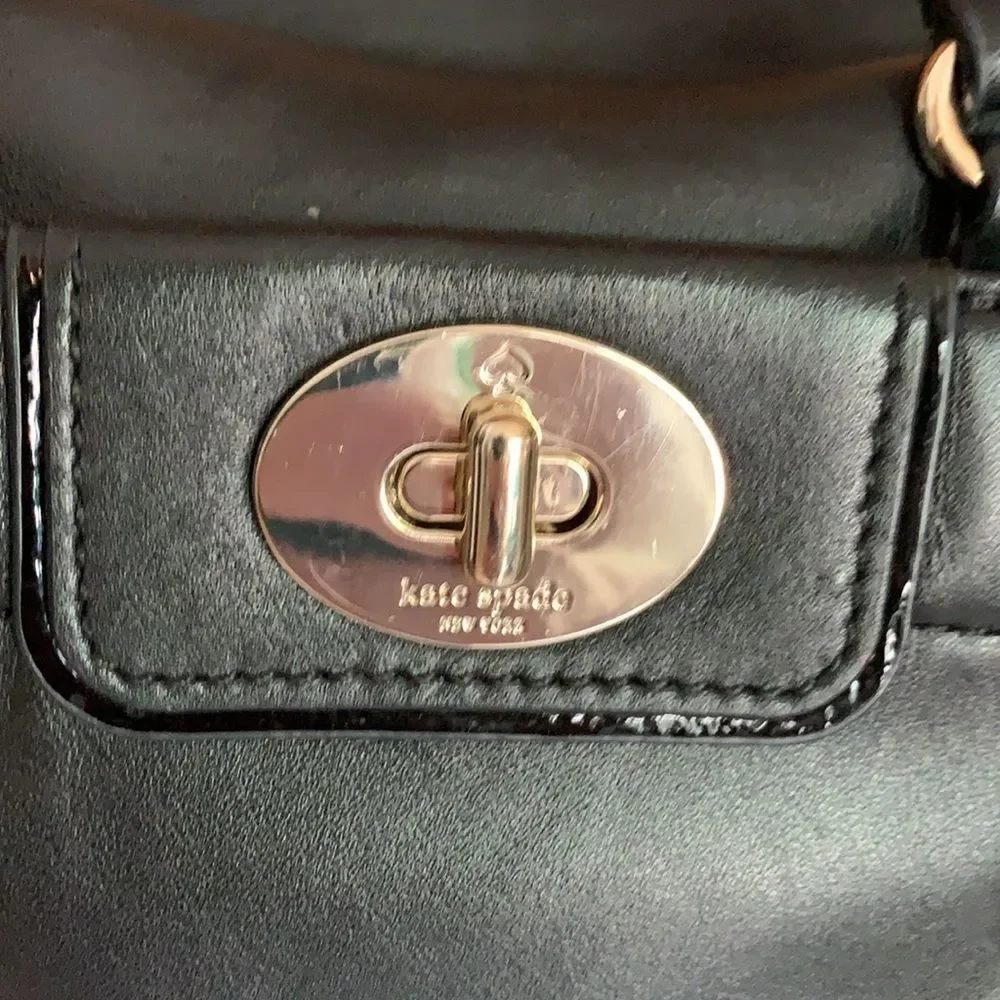 Kate Spade Hampton Rd Janie leather black shoulder
